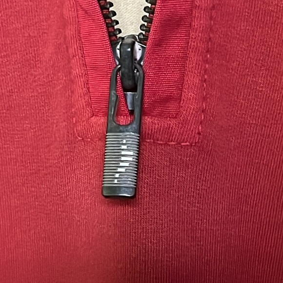 Tommy Bahama Ben & Terry Half-Zip Sweatshirt Large Ptp 23” L29” Arm Hole 24” - Picture 5 of 14